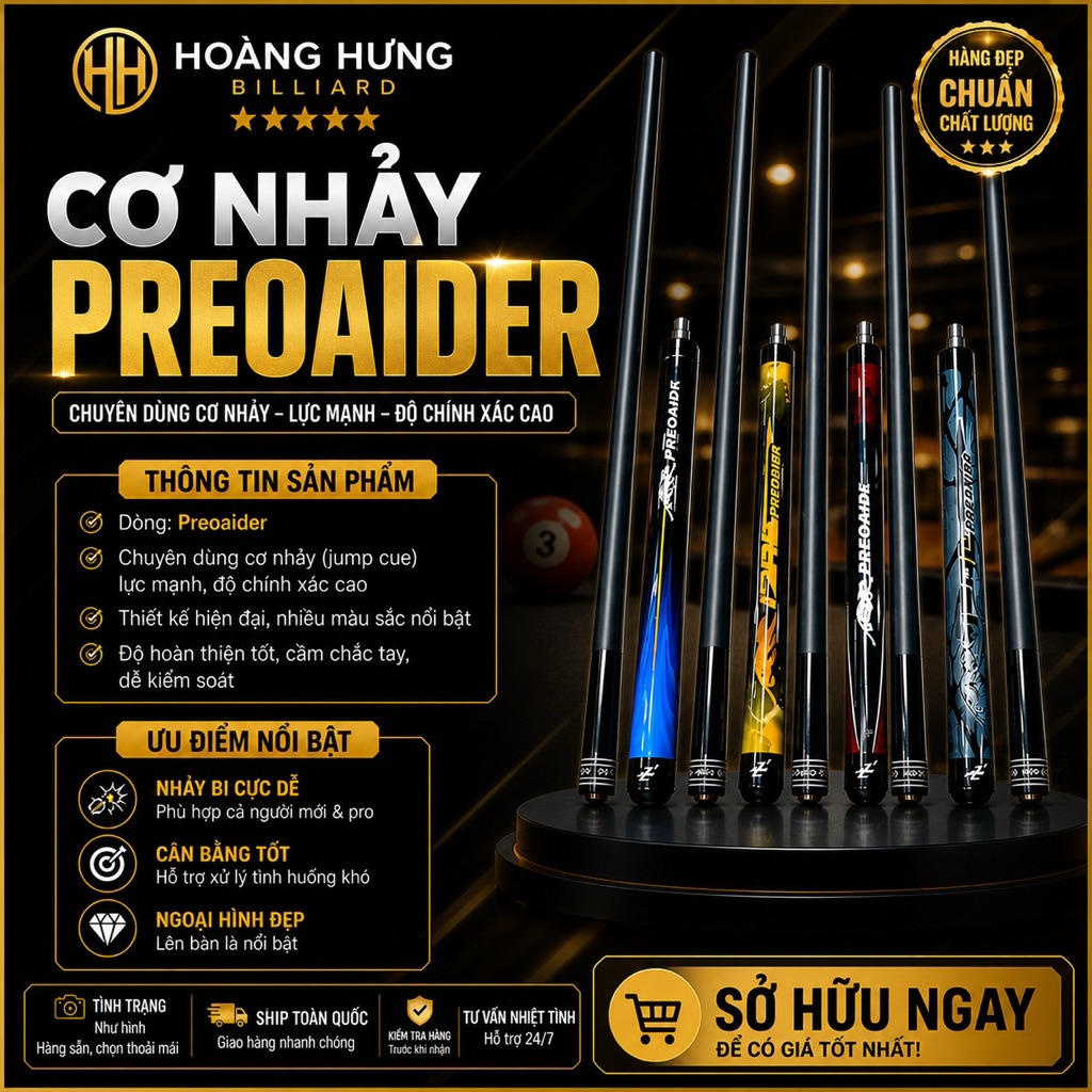 Cơ Nhảy PREOAIDR phủ cacbon - Cơ sút tê - Cơ nhảy câu lạc bộ