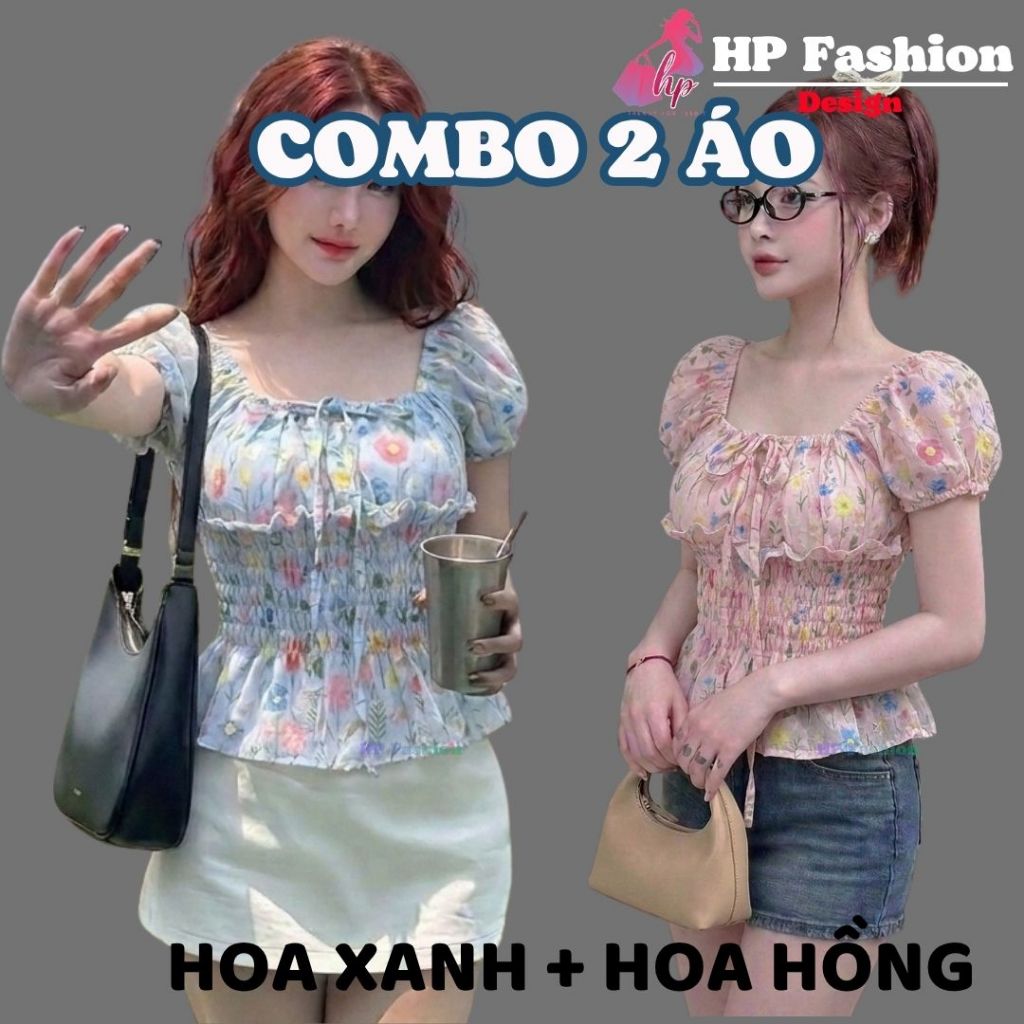 Áo trễ bệt vai ôm  body tùng xòe nhún eo, áo kiểu nữ vải xốp nhăn mùa hè đi biển size S M L XL 2XL 3XL  có bigsize HP108 | BigBuy360 - bigbuy360.vn