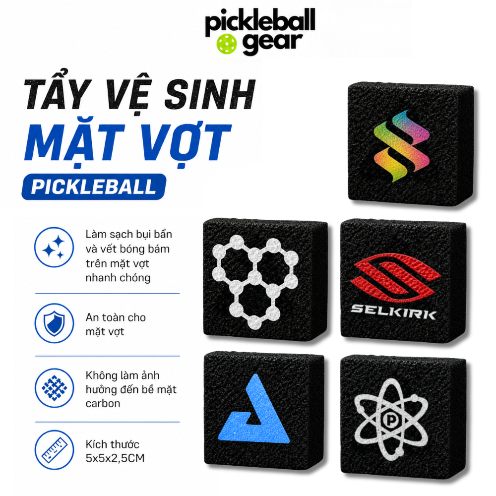 Tẩy vệ sinh mặt vợt Pickleball JOOLA SELKIRT PROTON CRBN , Dụng cụ vệ sinh vợt Pickleball, Tẩy vệ si