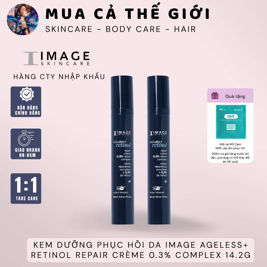 [HÀNG CÔNG TY] Kem Dưỡng Phục Hồi Da Image Ageless+ Retinol Repair Crème 0.3% Complex 14.2g