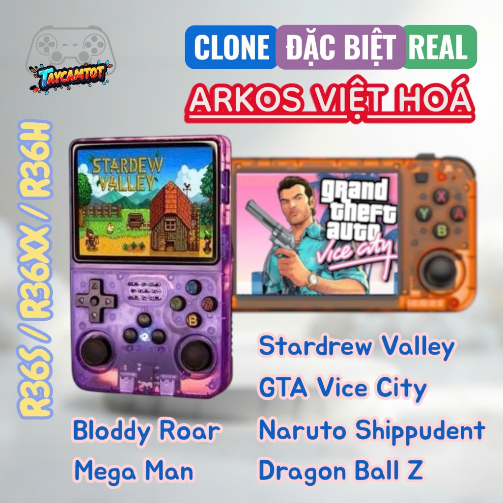 Retro Console R36S - R36H - R36XX WIFI SẴN 20000 GAME - Máy chơi game R36 giá rẻ cấu hình cao