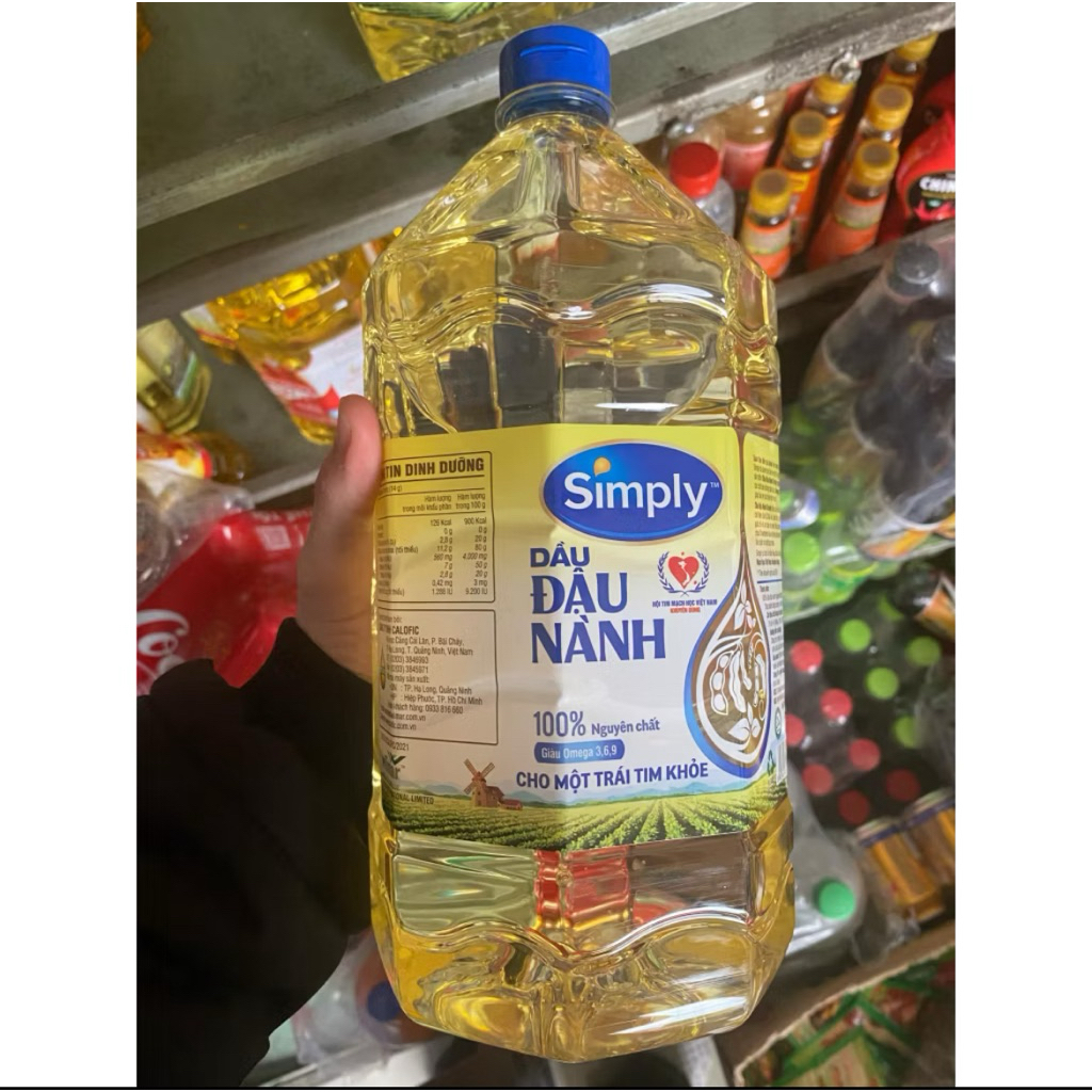 dầu ăn đậu nành simply 2l