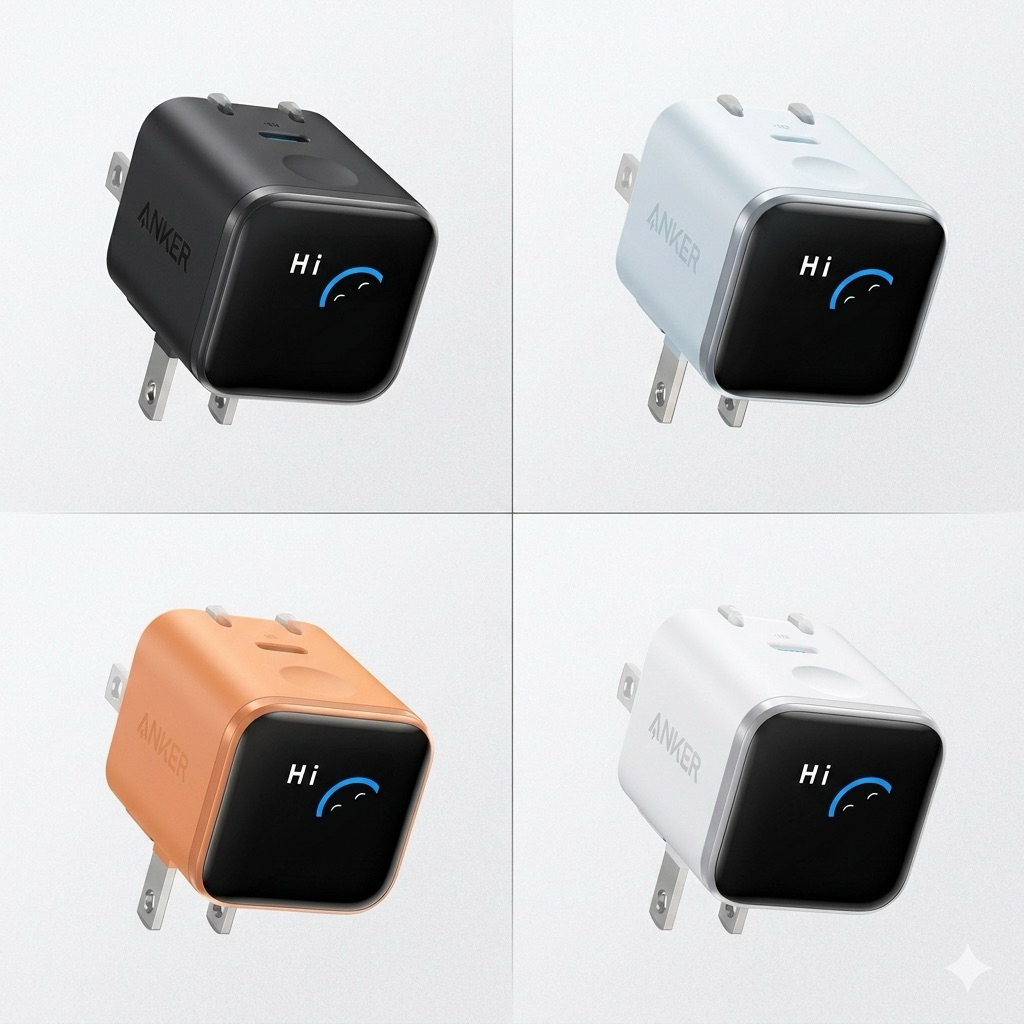 Củ Sạc Anker Nano 45W Smart GaN A121D (Màn hình hiển thị)
