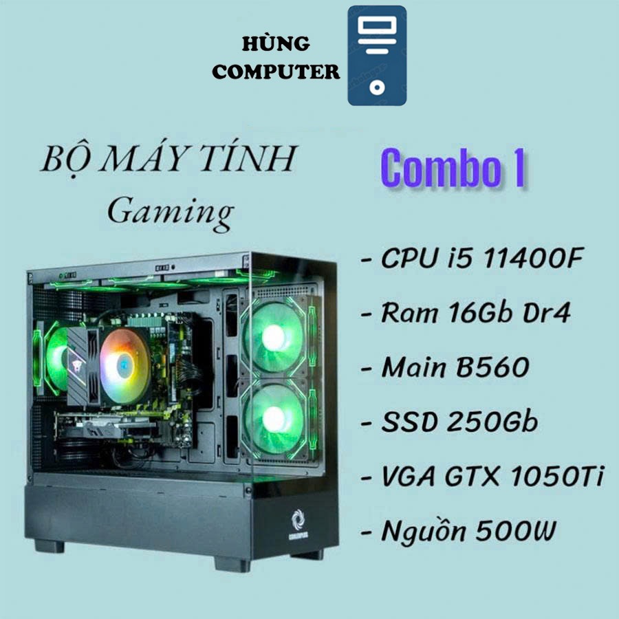 CÂY GAMING CORE I5 11400F | B560 | RAM 16G | SSD 250G