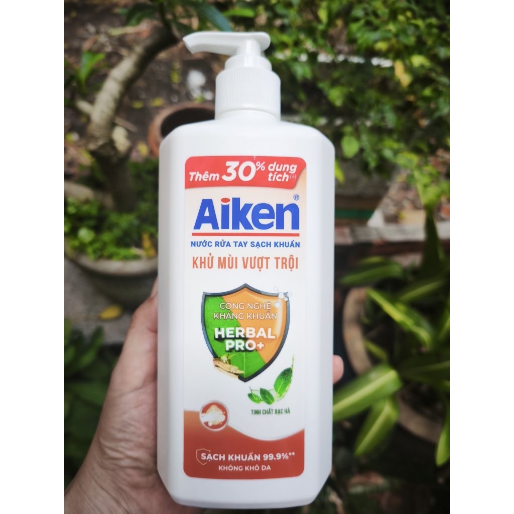 [xã kho] NƯỚC RỬA TAY AIKEN 494G màu cam