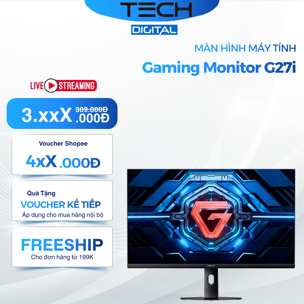 Màn Hình Xiaomi Gaming Monitor G27i Tần Số 165Hz/1ms - Bảo Hành 36 Tháng