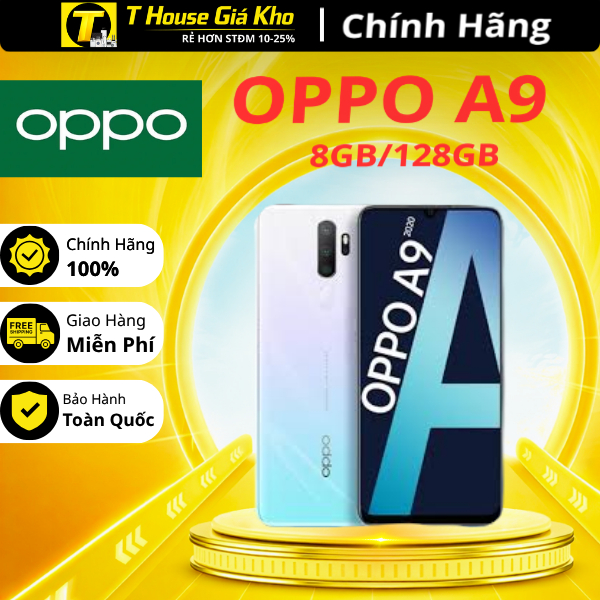 [Chính hãng] Điện thoại Oppo A9 (2020) 8GB/128GB nguyên zin đẹp keng Full chức năng kèm ốp lưng, cườ