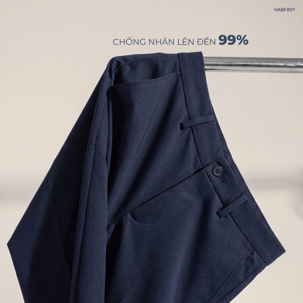 Quần âu smart SMOOTH TROUSER TORANO mặt vải phẳng phiu, hạn chế nhăn nhàu và co giãn thoải mái HABF801 | BigBuy360 - bigbuy360.vn