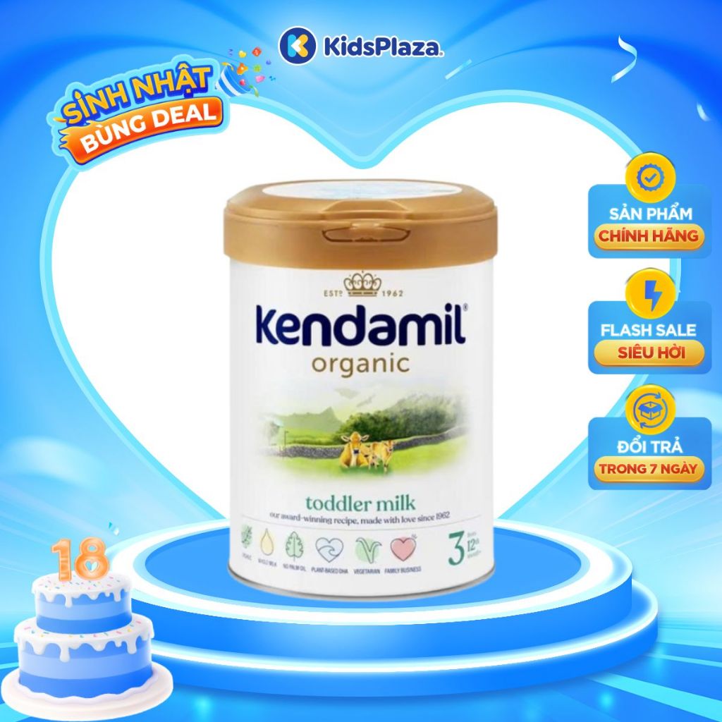 Sữa Kendamil Organic số 3 (800g) cho bé 1-3 tuổi - KidsPlaza