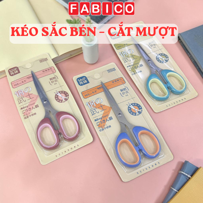 Kéo Văn Phòng Thép Hợp Kim 2CR13 ShiF 6.5inch - Kéo Cắt Giấy Sắc Bén, Bền Đẹp, Chống Gỉ