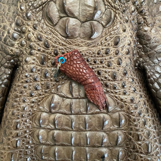 Móc khóa cá sấu - Móc khoá handmade làm từ da cá sấu thật