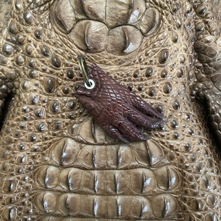 Móc khóa cá sấu - Móc khoá handmade làm từ da cá sấu thật
