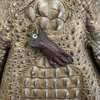 Móc khóa cá sấu - Móc khoá handmade làm từ da cá sấu thật