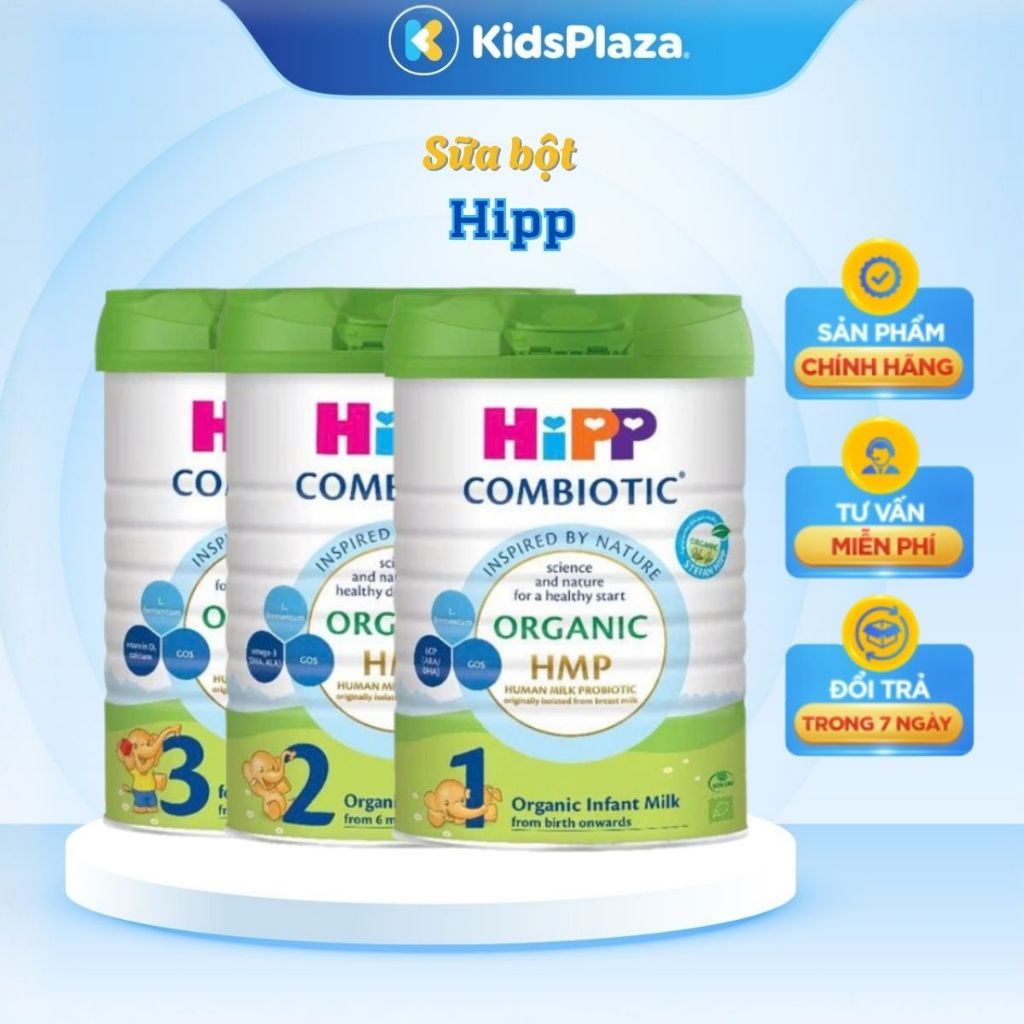 Sữa bột Hipp 2/3/4 Organic Combiotic HMP 800g chính hãng KidsPlaza