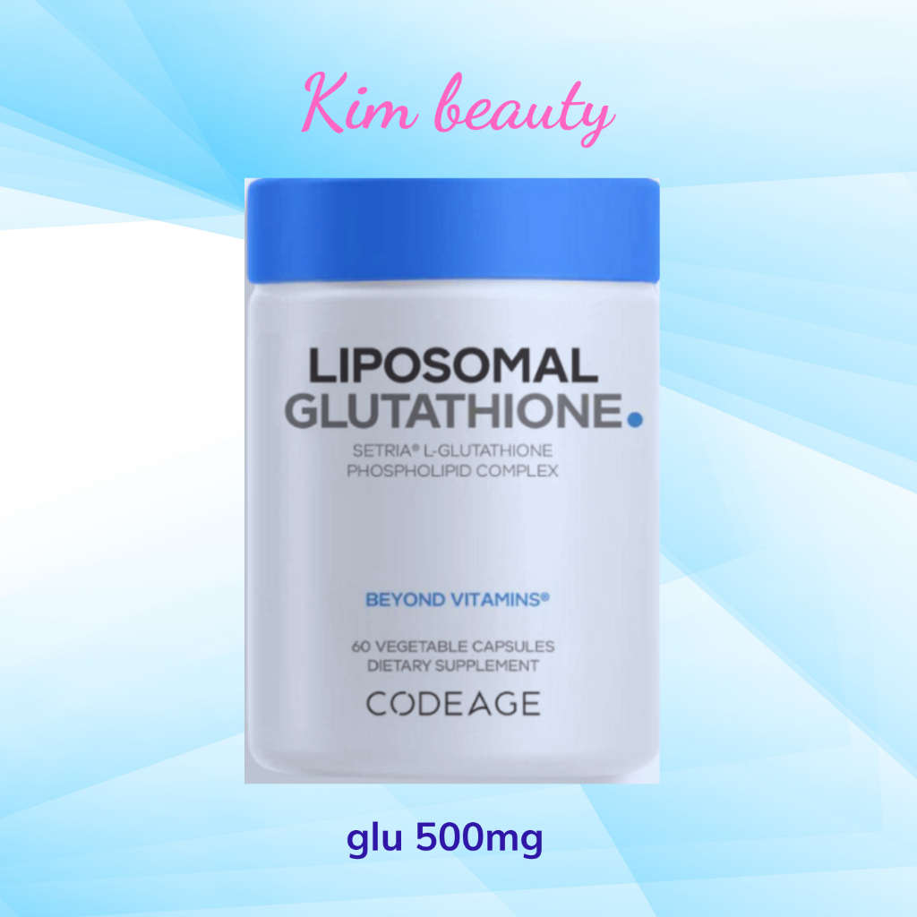 (hàng công ty) Viên Uống Glutathione 500mg Codeage,Thải độc gan, thận,  Dưỡng Trắng, Codeage Liposom
