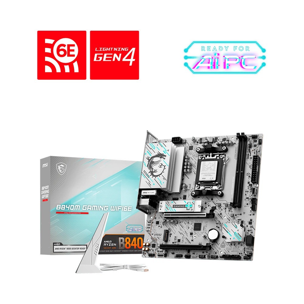 Mainboard MSI B840M GAMING WIFI6E DDR5 new chính hãng 36T