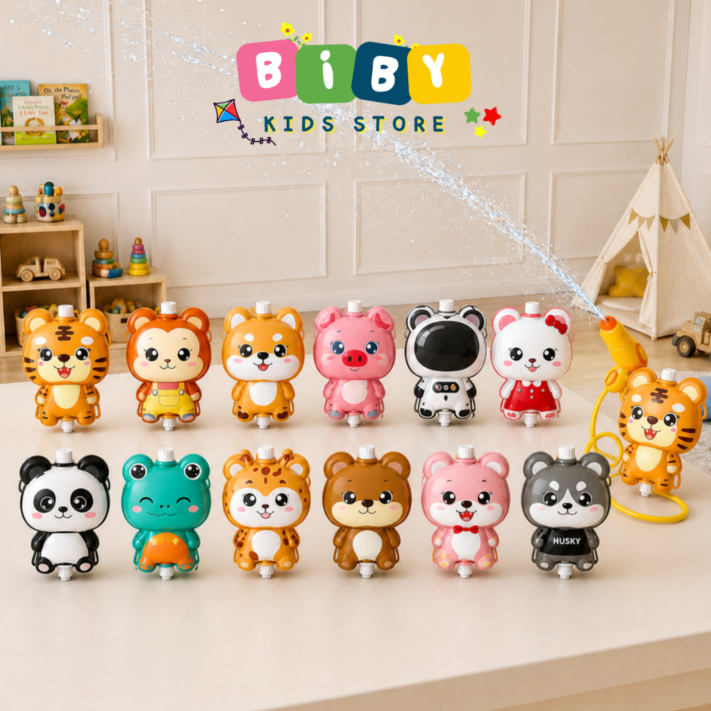 Balo Súng Nước BIBY đồ chơi giải trí cho bé, Súng Nước Đồ Chơi 1000ml