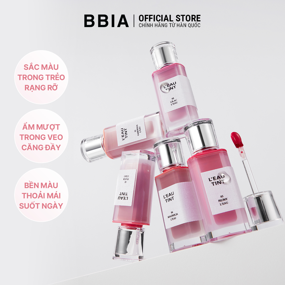 Son tint bóng lâu trôi, dưỡng ẩm, màu trong veo BBIA L'eau Tint 4.5g | BigBuy360 - bigbuy360.vn