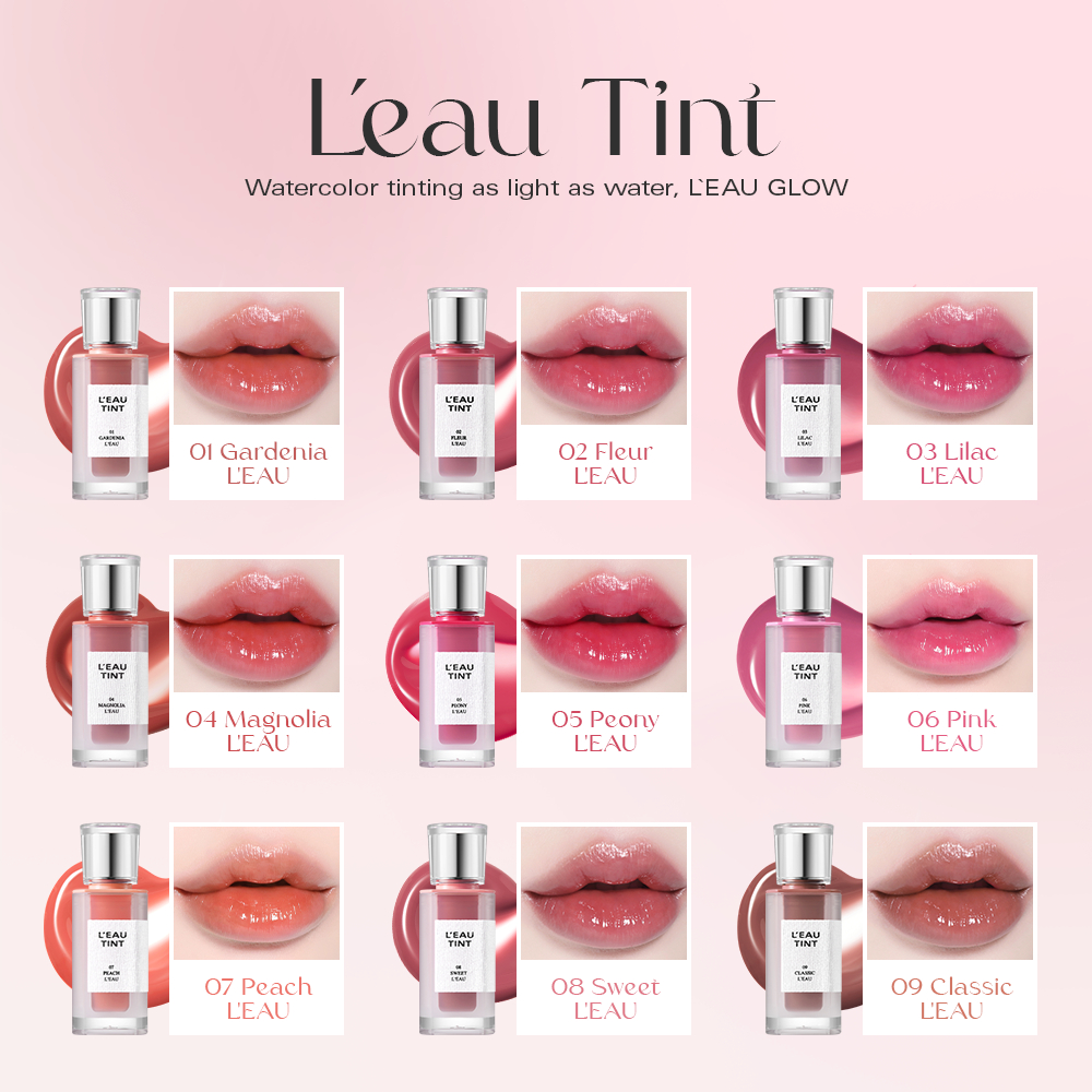 Son tint bóng lâu trôi, dưỡng ẩm, màu trong veo BBIA L'eau Tint 4.5g | BigBuy360 - bigbuy360.vn