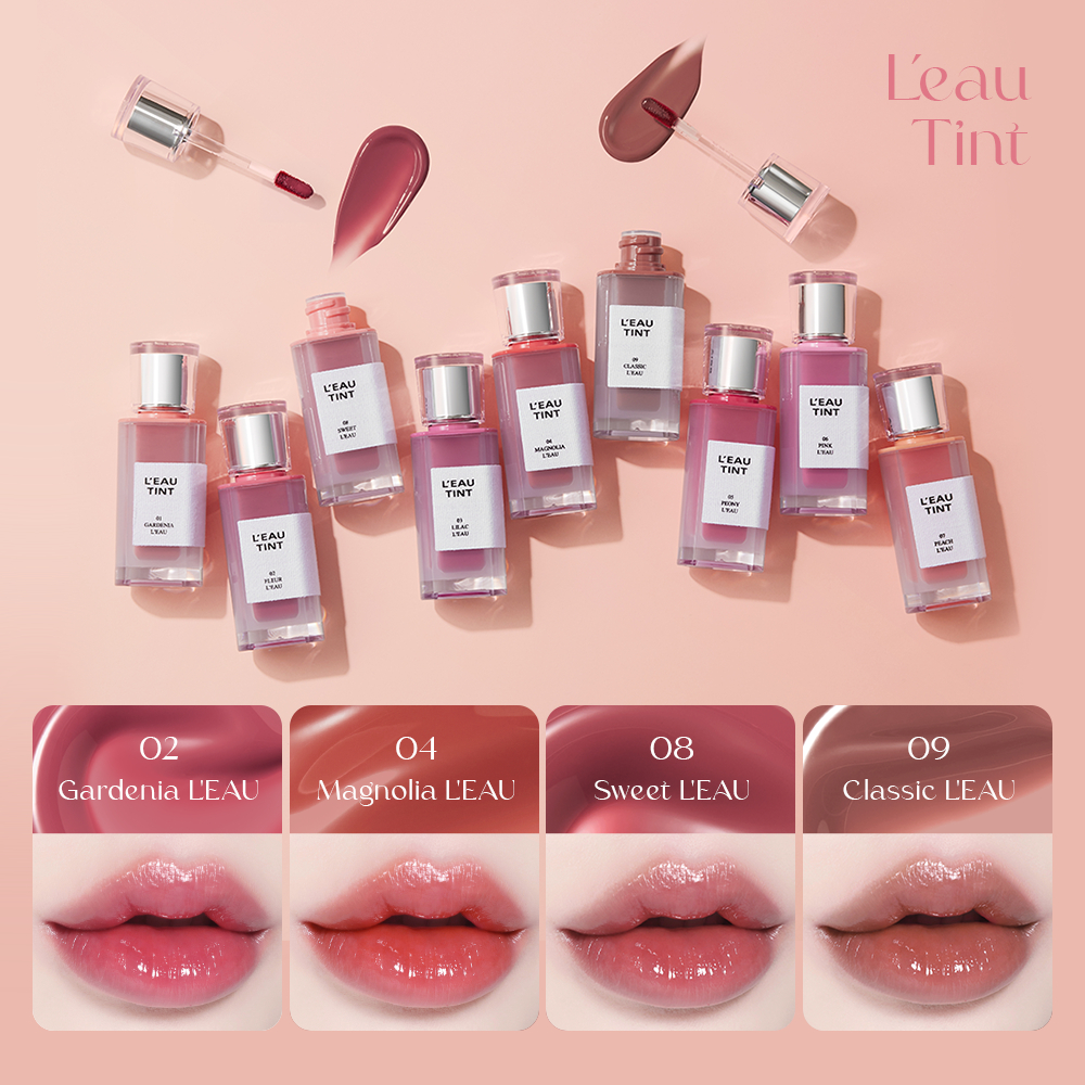 Son tint bóng lâu trôi, dưỡng ẩm, màu trong veo BBIA L'eau Tint 4.5g | BigBuy360 - bigbuy360.vn