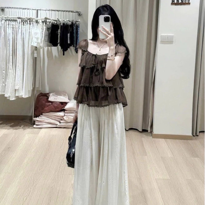 Áo Voan Babydoll Bèo Tầng Cánh Tiên Xòe Siu Xinh LALA TOP, Kiểu Dáng Basic Dễ Mặc Mềm Mát | BigBuy360 - bigbuy360.vn