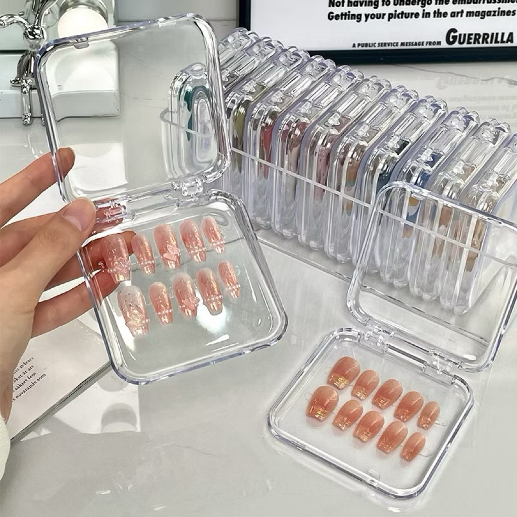 Hộp mifan đựng nailbox ( sét 10 hộp ) hộp nail mi, hộp đựng nail box