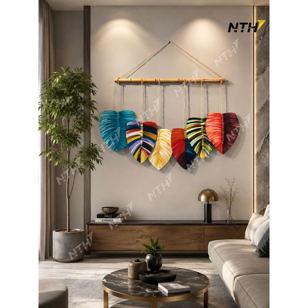 Tranh Treo Tường Hình Lá Gỗ Plywood 5mm – Decor Không Gian Nghệ Thuật