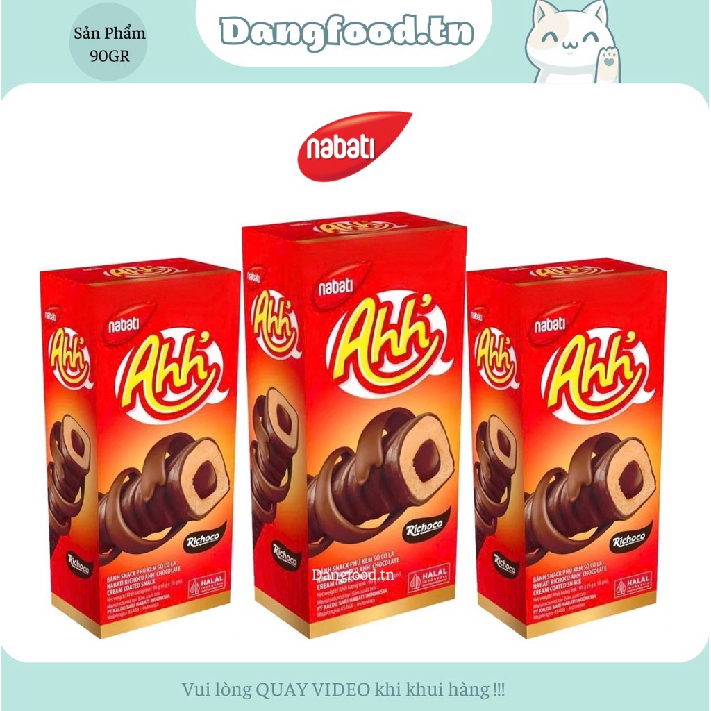 Bánh Xốp Phô Mai Richeese Ahh Hộp 90gr & Ahh Soocla Hộp 90gr