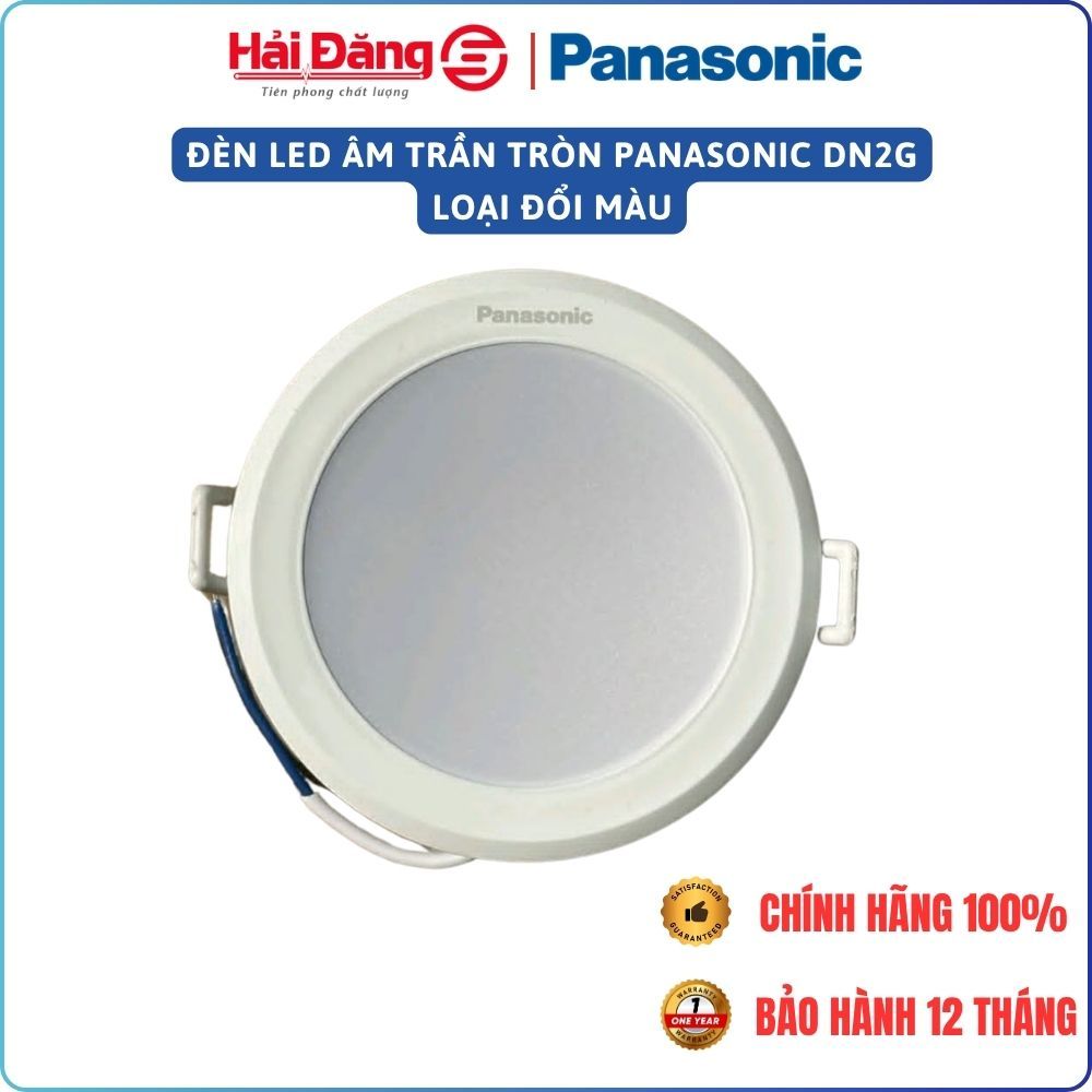 Đèn led âm trần tròn Panasonic DN2G - Đèn LED downlight chính hãng, loại đổi màu