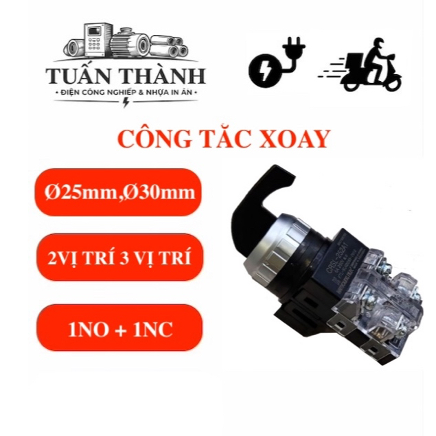 [HANYOUNG NUX] Công Tắc Xoay 2 Vị Trí 3 Vị Trí CRSL-252A1 CRSL-303A1