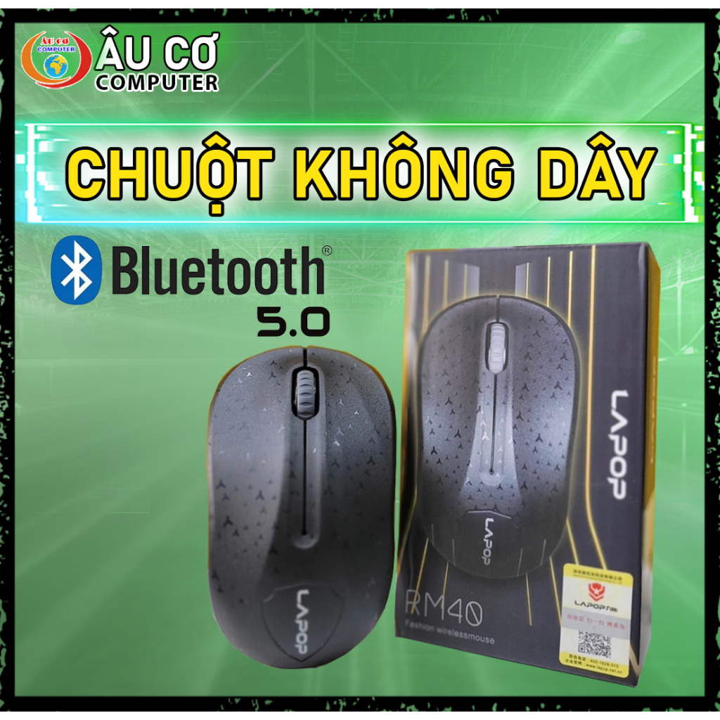 Chuột Máy Tính Không dây Lapop RM40 PC, Laptop Chuột Bluetooth - Bảo hành 12 tháng