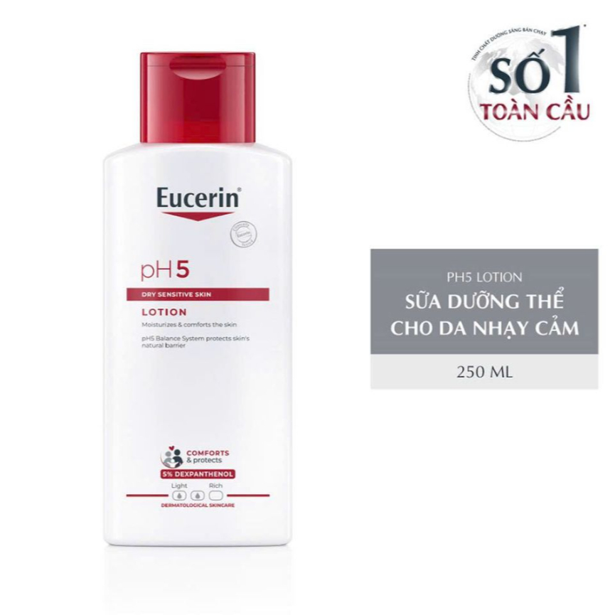 EUCERIN - Sữa Dưỡng Thể Cho Da Nhạy Cảm 250ml( pH5 Lotion)