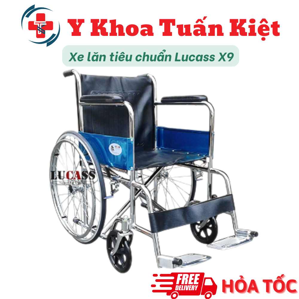 ✅ Xe lăn tiêu chuẩn Lucass X9