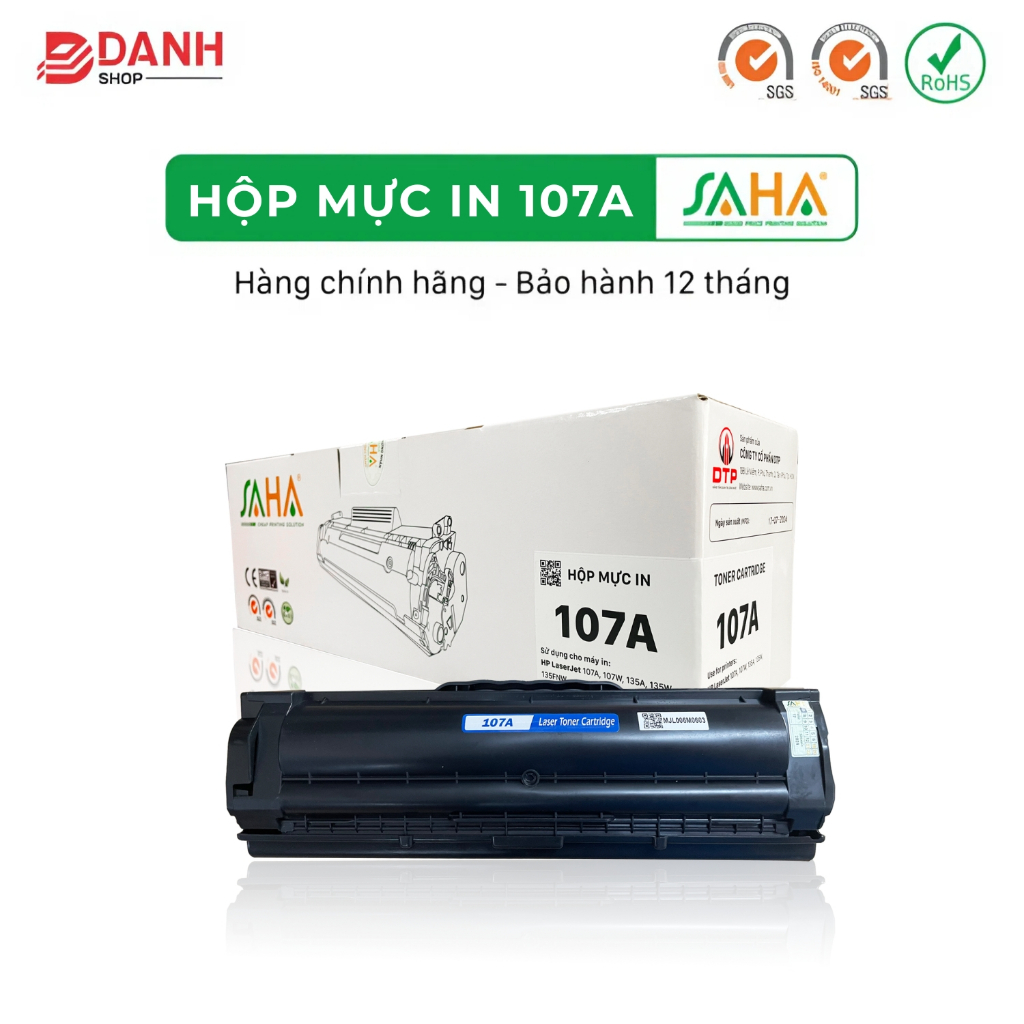 HỘP MỰC IN 107A SAHA - Dùng cho máy in HP Laser Jet 107A, 107W, 135A, 135W, 135FNW