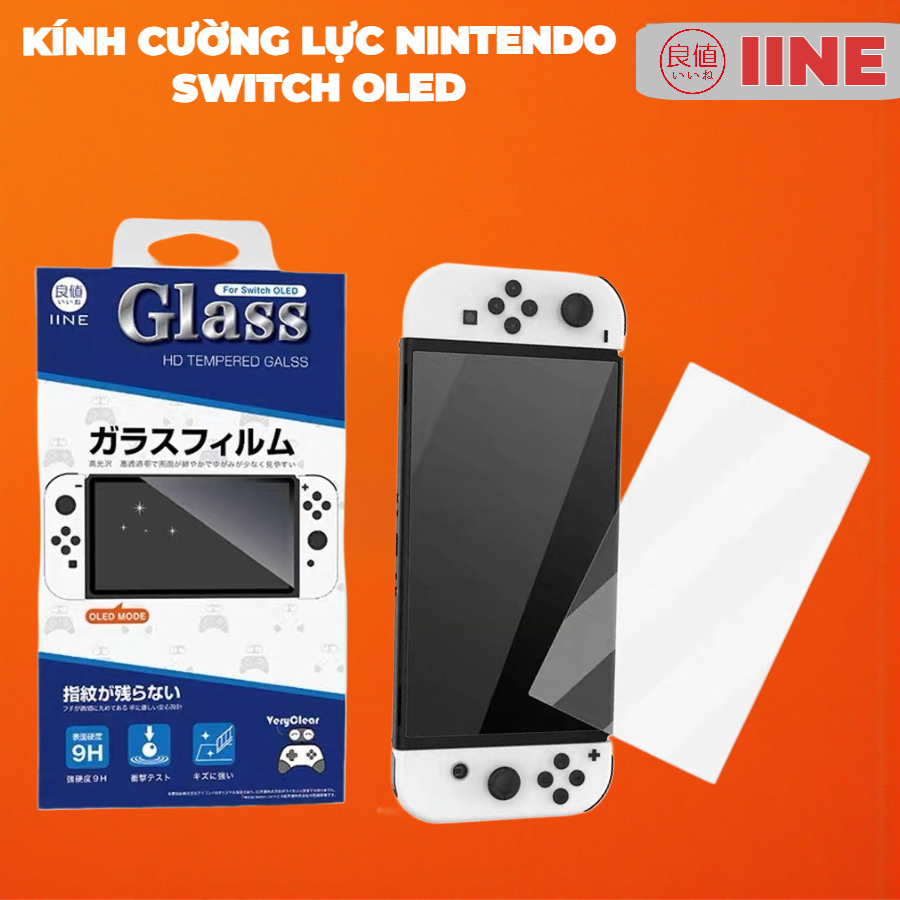 Kính Cường Lực IINE Cho Nintendo Switch Oled