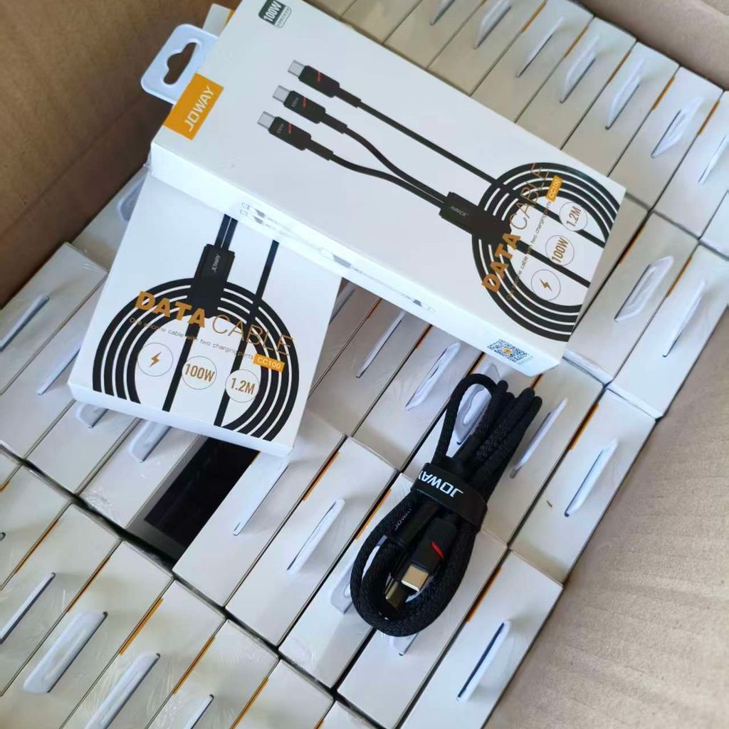 Dây sạc nhanh 100W JOWAY C to C +C , sạc siêu nhanh