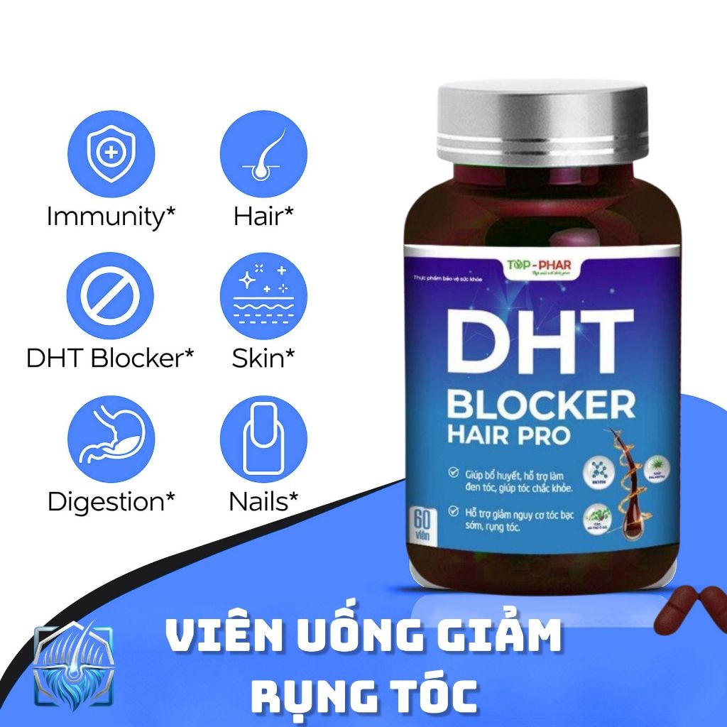 [HÀNG MỚI VỀ] Viên uống DHT Blocker Good Hair Pro hỗ trợ giảm rụng tóc hiệu quả DHT Blocker Hair Pro