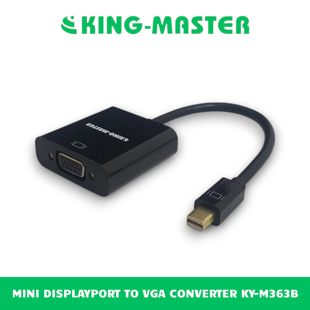 Cáp Chuyển Đổi Mini DisplayPort Sang Cổng VGA (F) KING-MASTER 0.2m KY-M363B