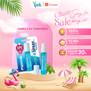 Xịt Thơm Miệng Kissing Spray PIERROT 10ML Giảm Mùi Hôi Miệng, Hơi Thở Thơm Mát Tức Thì, Ngăn Ngừa Vi Khuẩn