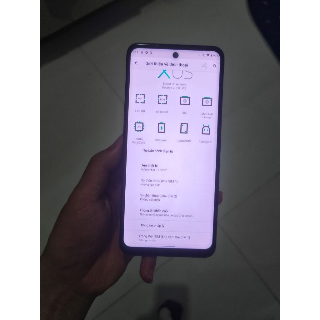 ifinix hot 11 2022 4/64 đã qua sử dụngg, Đọc kĩ mô tả