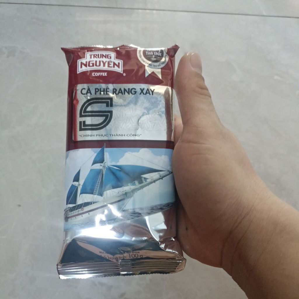 (Bịch 100g)Cà phê rang xay Trung Nguyên bịch 100g