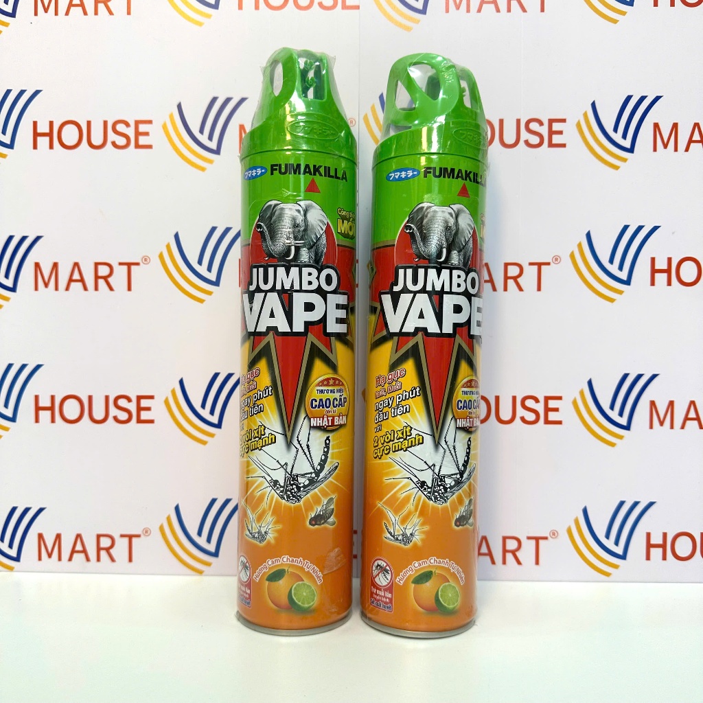 Xịt Muỗi Jumbo Hương Cam Chanh Bình 600ml Giúp Tiêu Diệt Nhanh Chóng Các Loại Côn Trùng Gây Hại Như 