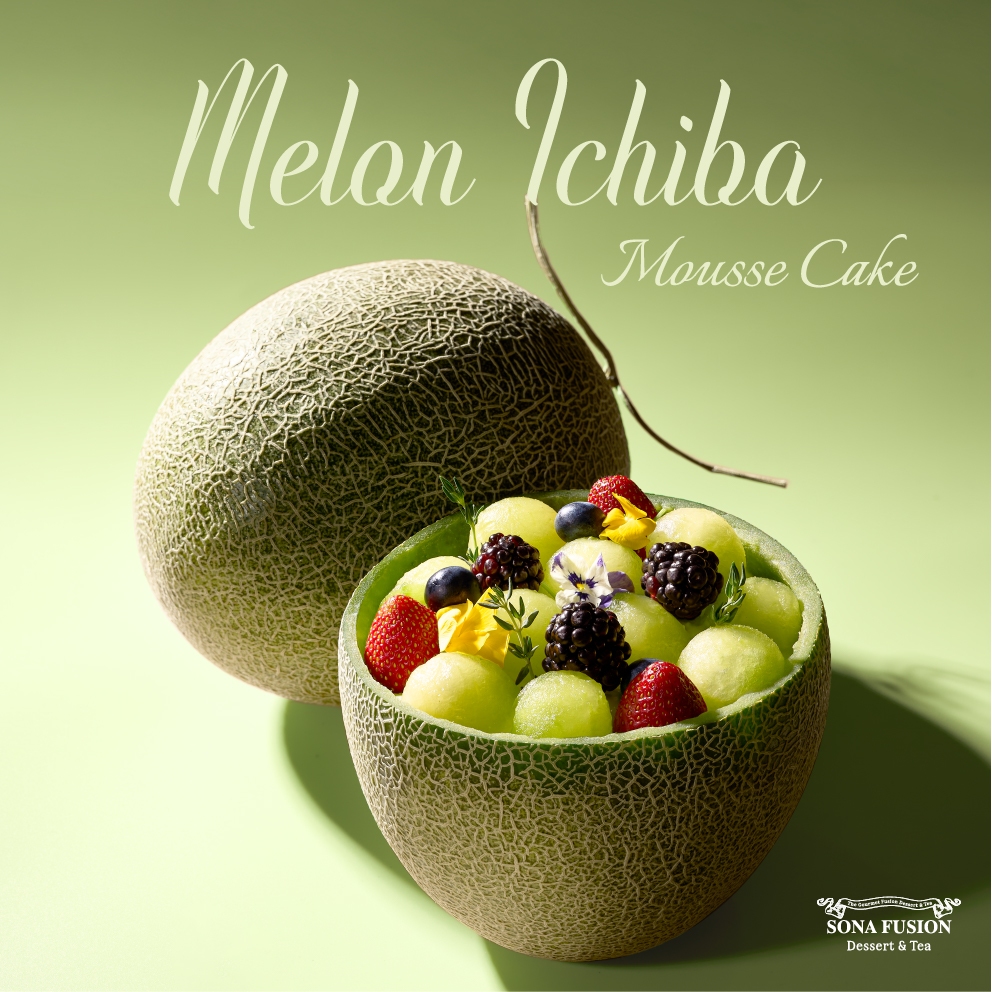 BÁNH TRÁI DƯA LƯỚI - MELON ICHIBA MOUSSECAKE