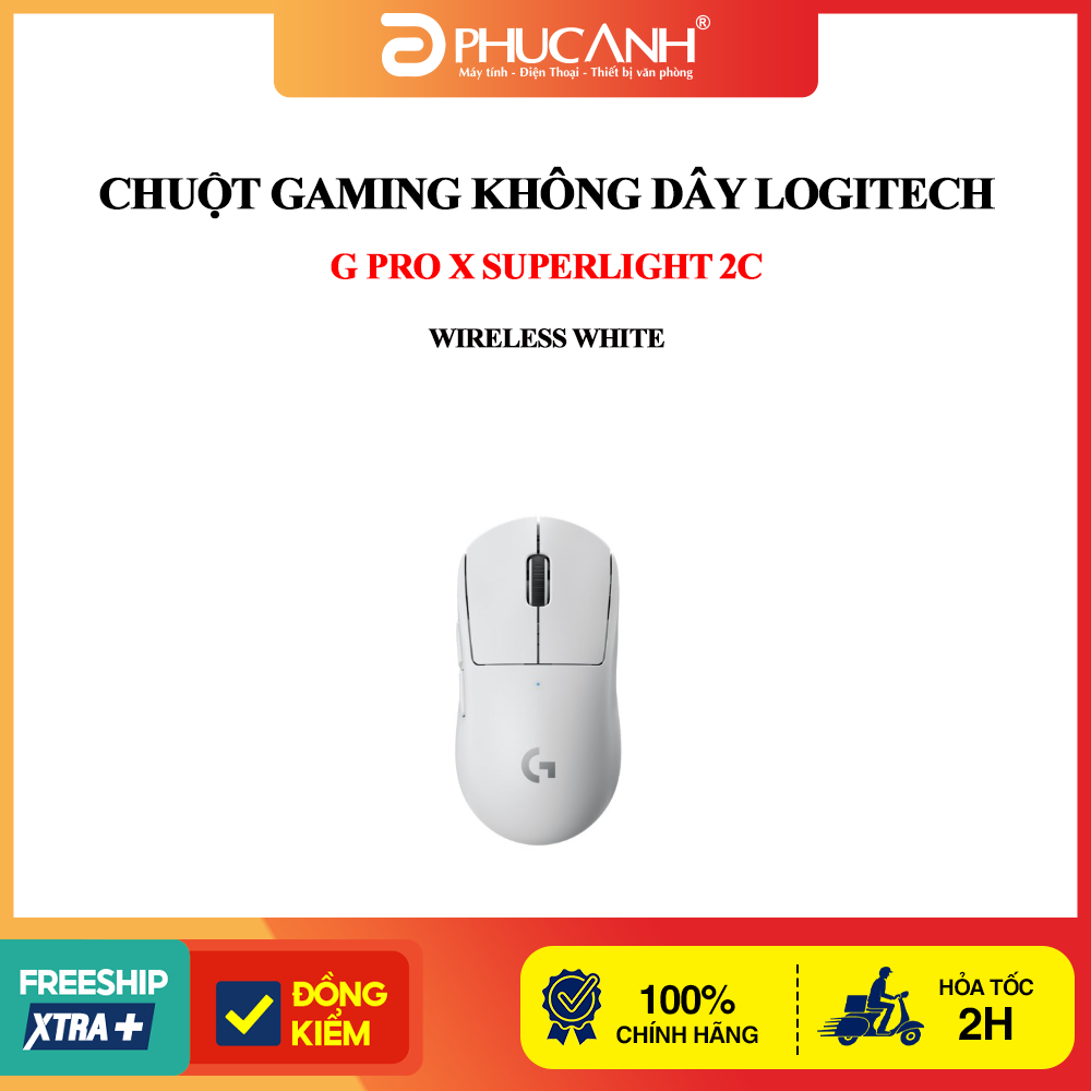 Chuột Gaming không dây Logitech G Pro X Superlight 2C Wireless White