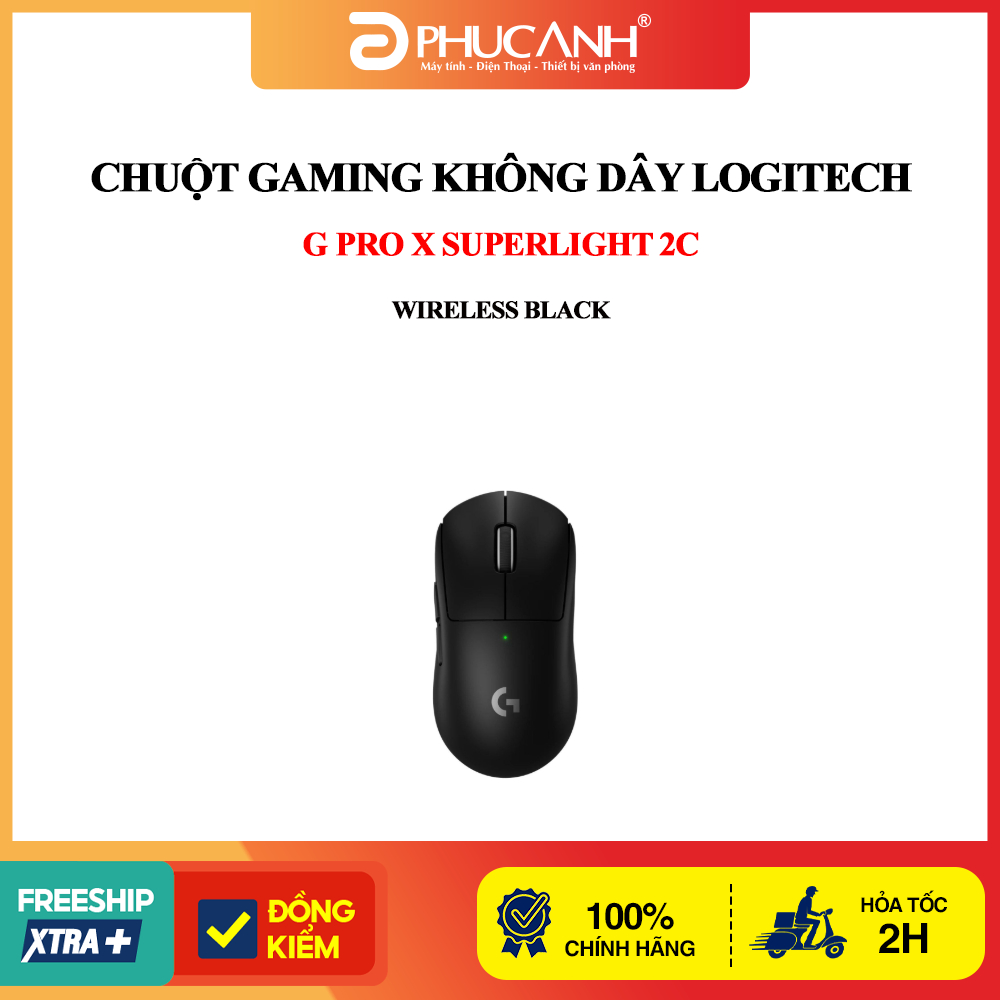 Chuột Gaming không dây Logitech G Pro X Superlight 2C Wireless Black