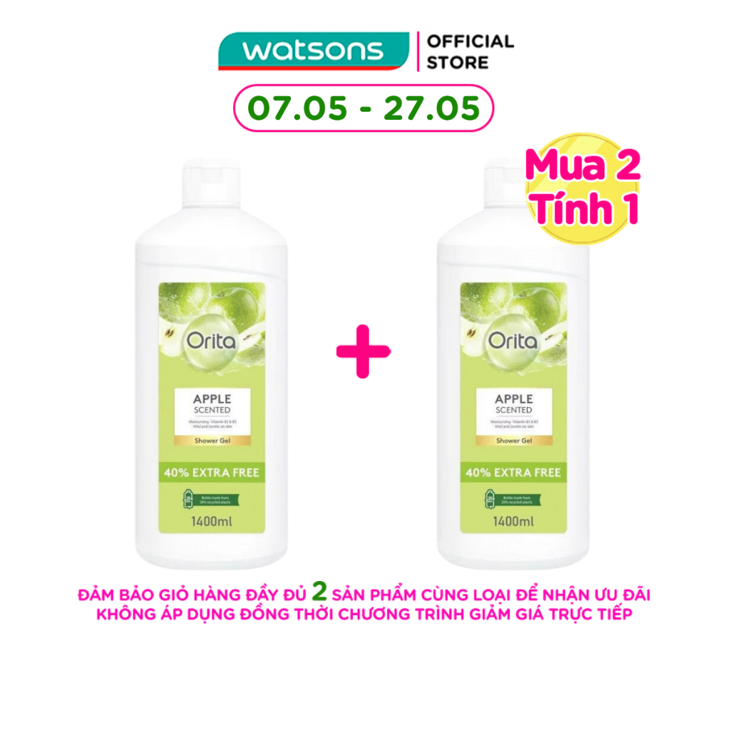 Gel Tắm Orita Apple Scented Shower Gel 1400ml