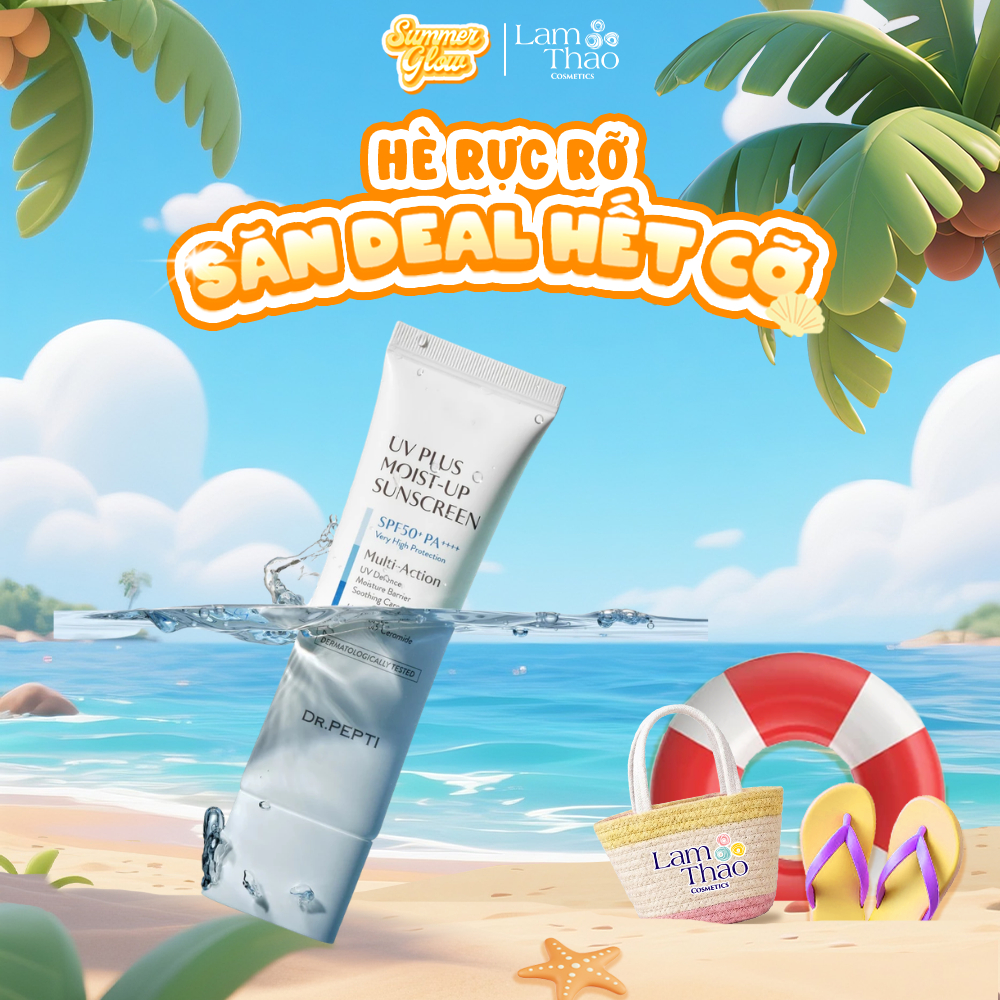 Kem Chống Nắng UV Plus Moist - Up Sunscreen Dr. Pepti