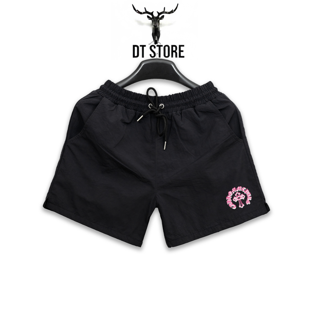 QUẦN SHORT DÙ CHROME HEARTS CROSS LOGO - DT STORE - SHCH001