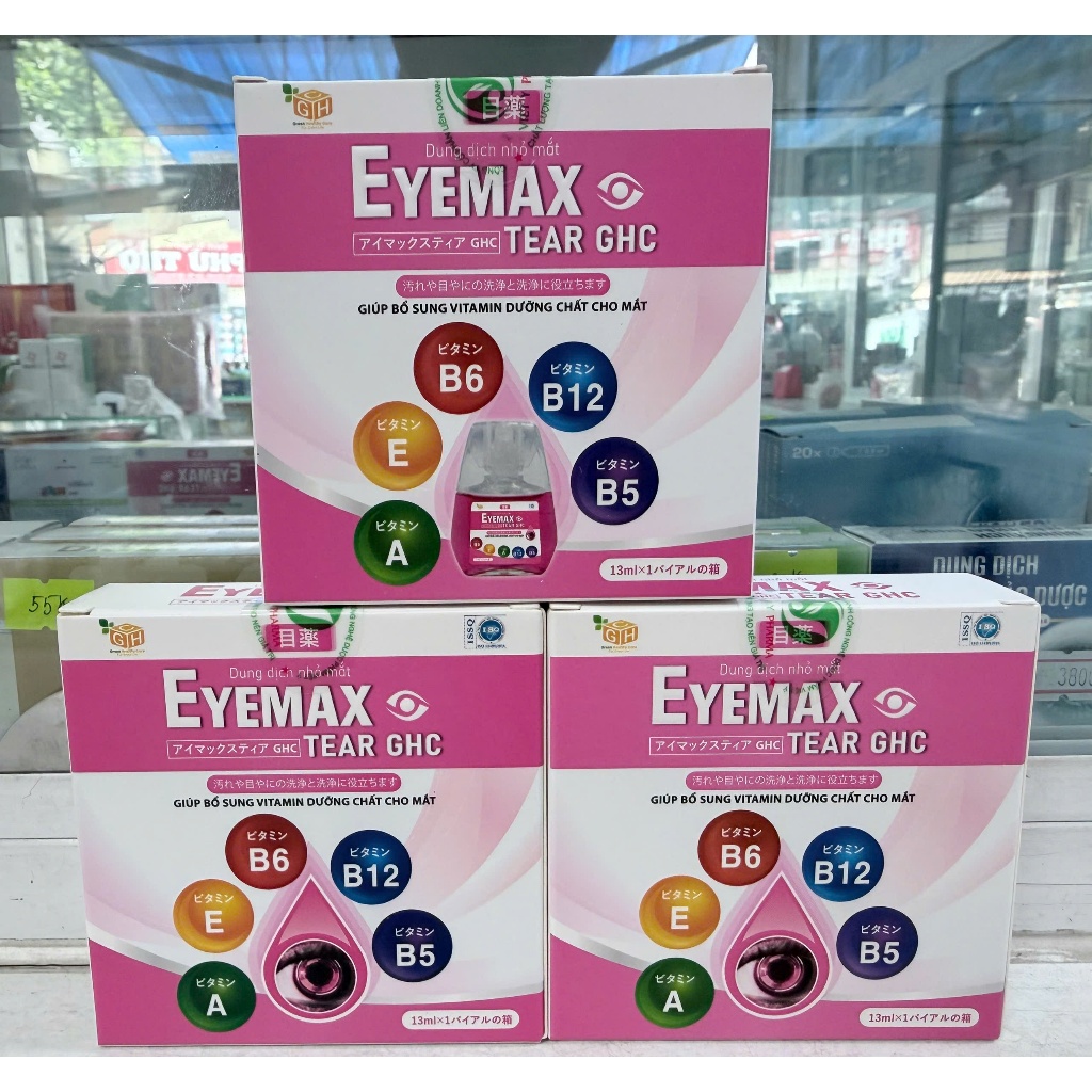 Nhỏ mắt EYEMAX – dưỡng ẩm, giảm khô mắt, chống mỏi, vitamin bảo vệ mắt, kháng khuẩn 13ml