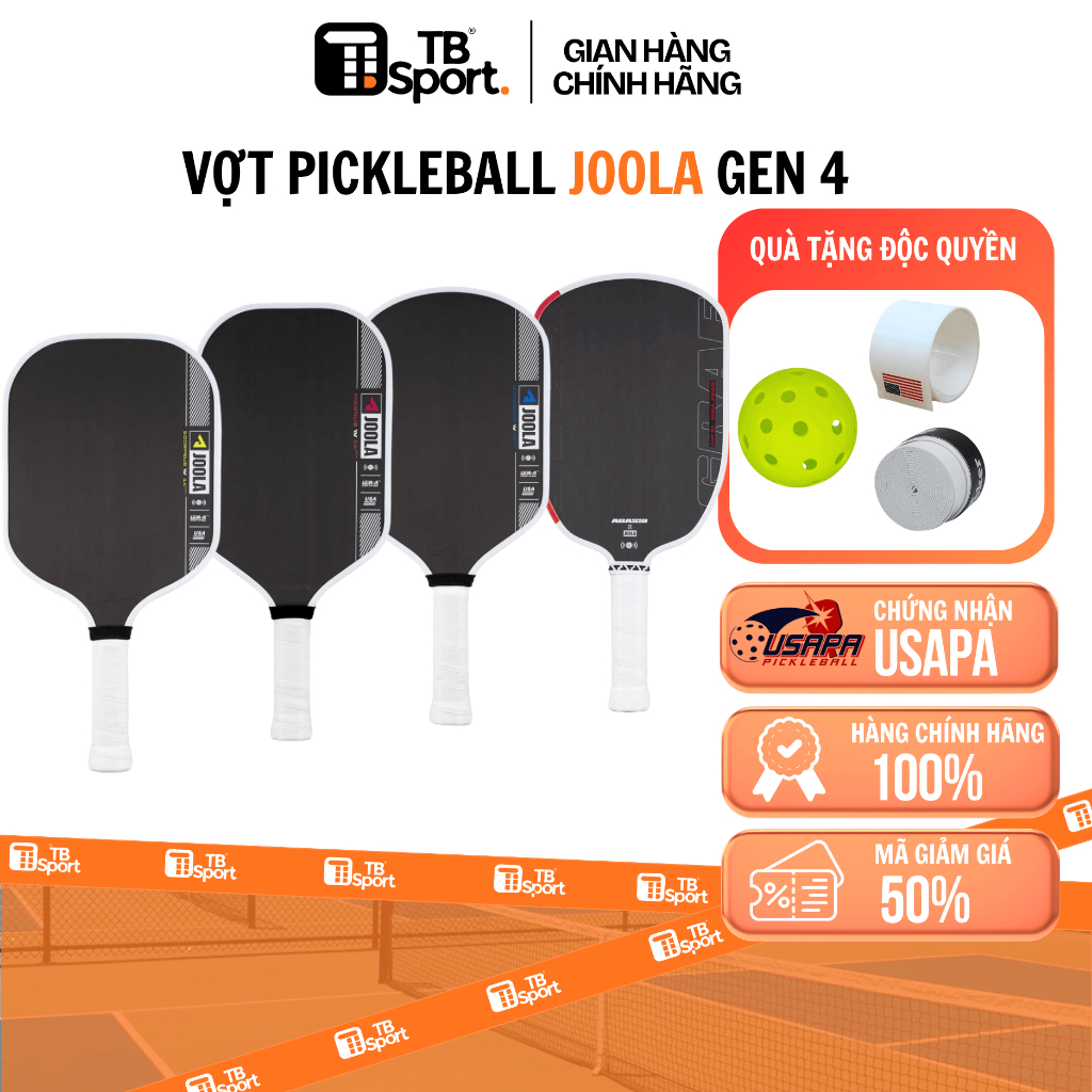 [Chính hãng] Vợt Pickleball JOOLA GEN 4 PERSEUS IV / HYPERION IV / MAGNUS IV / AGASSI PRO